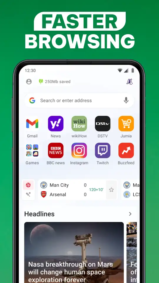 Opera Mini browser